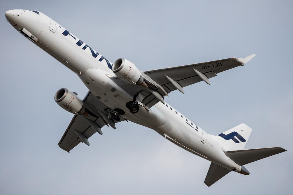 Hamburg Airport: Finnair (AY / FIN) | Operator: NORRA |  Embraer E190LR E190 | OH-LKP | MSN 19000416