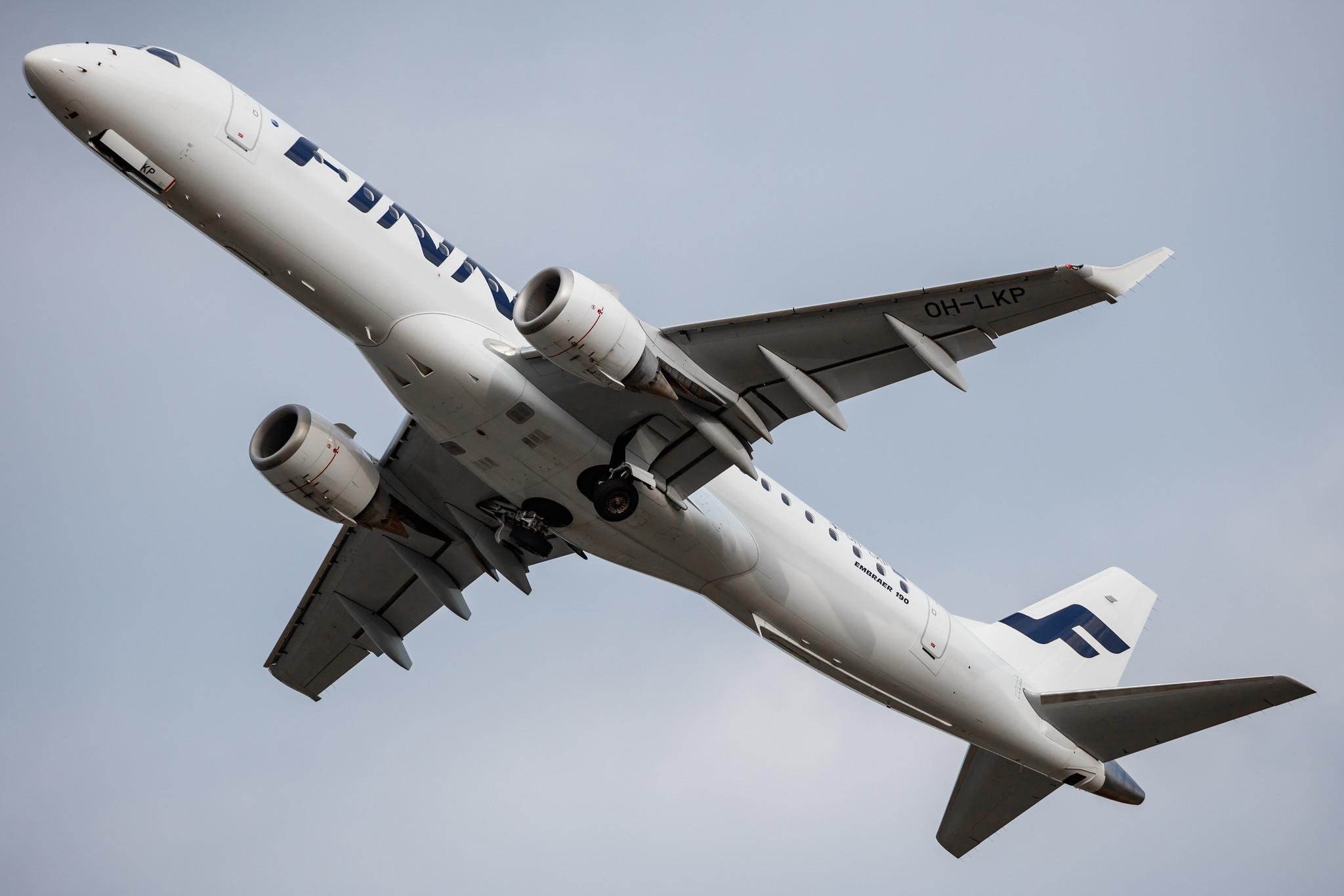 Hamburg Airport: Finnair (AY / FIN) | Operator: NORRA |  Embraer E190LR E190 | OH-LKP | MSN 19000416