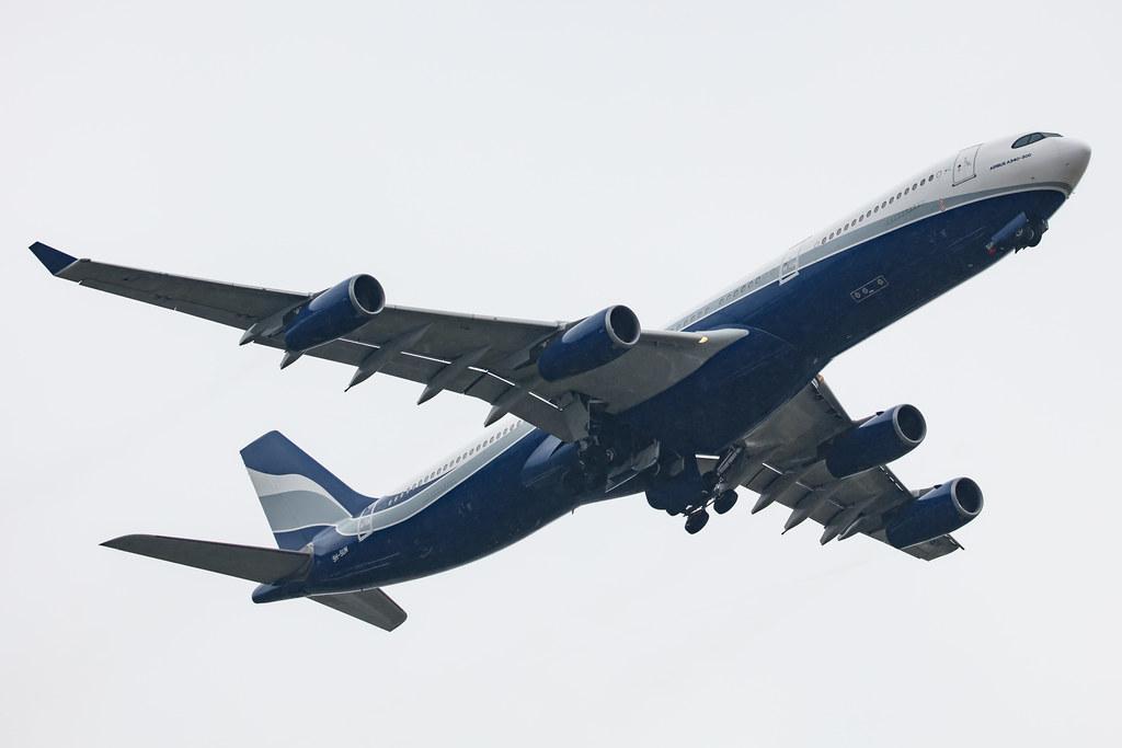 Hamburg Airport: Hi Fly (5K / HFY) | Operator: Hi Fly Malta |  Airbus A340-312 A343 | 9H-SUN | MSN 0367