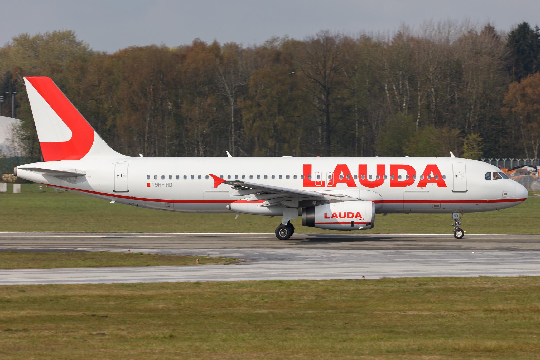 Hamburg Airport: Lauda Europe (LW / LDA) |  Airbus A320-232 A320 | 9H-IHD | MSN 03270
