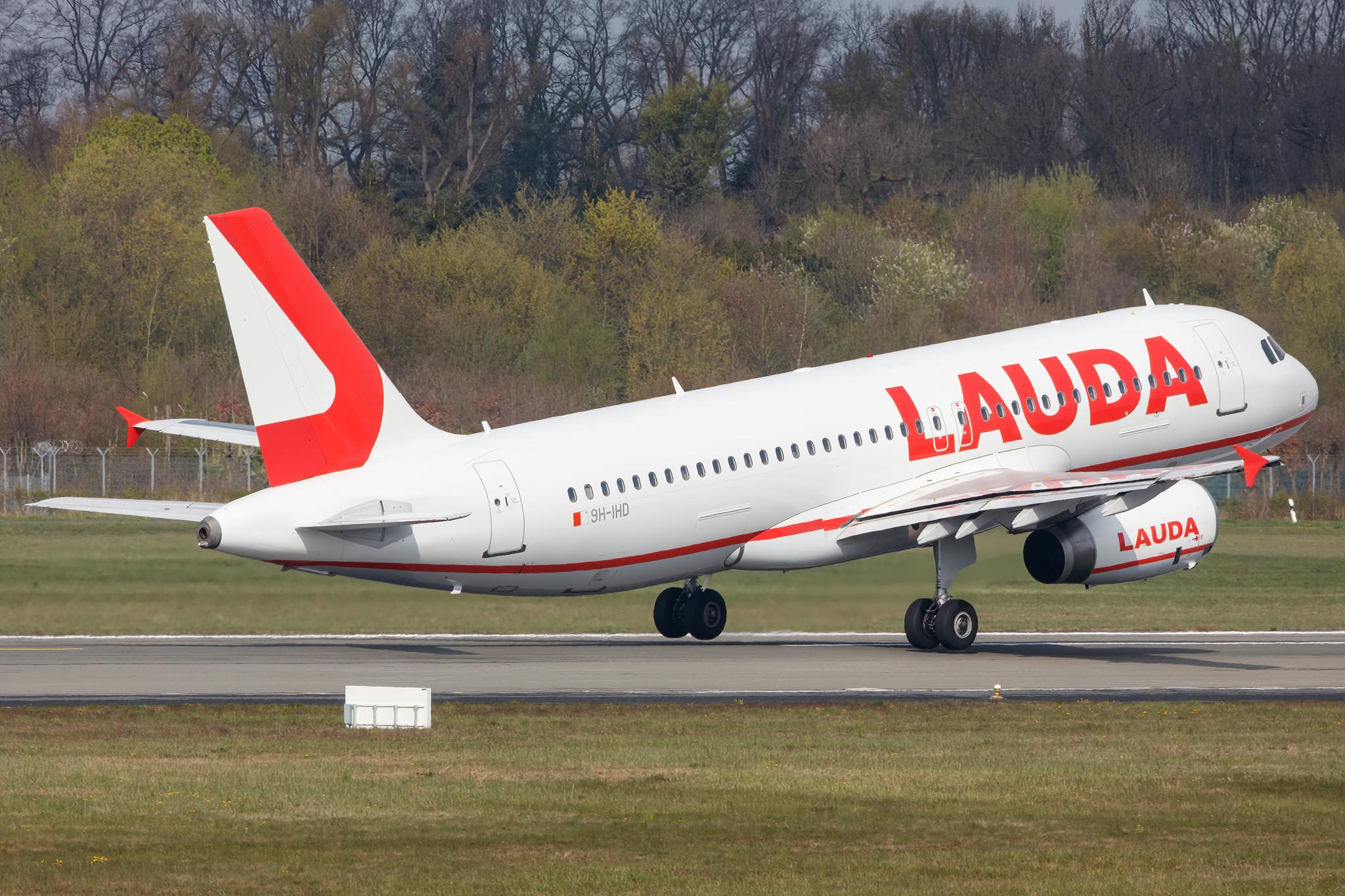 Hamburg Airport: Lauda Europe (LW / LDA) |  Airbus A320-232 A320 | 9H-IHD | MSN 03270