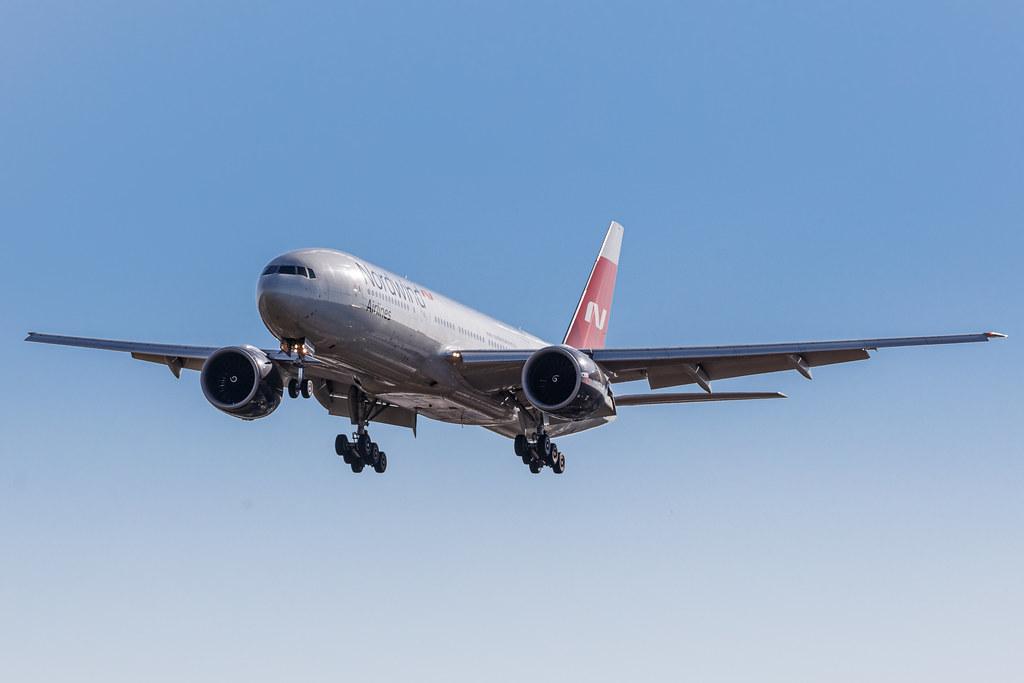 Hamburg Airport: Nordwind Airlines (N4 / NWS) |  Boeing 777-2Q8(ER) B772 | VP-BJJ | MSN 32719