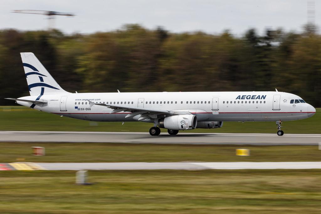 Hamburg Airport: Aegean Airlines (A3 / AEE) |  Airbus A321-231 A321 | SX-DGQ | MSN 3322