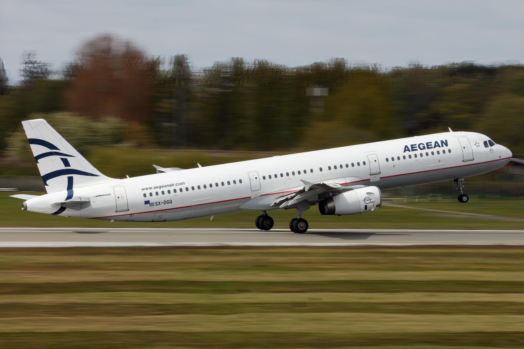 Hamburg Airport: Aegean Airlines (A3 / AEE) |  Airbus A321-231 A321 | SX-DGQ | MSN 3322