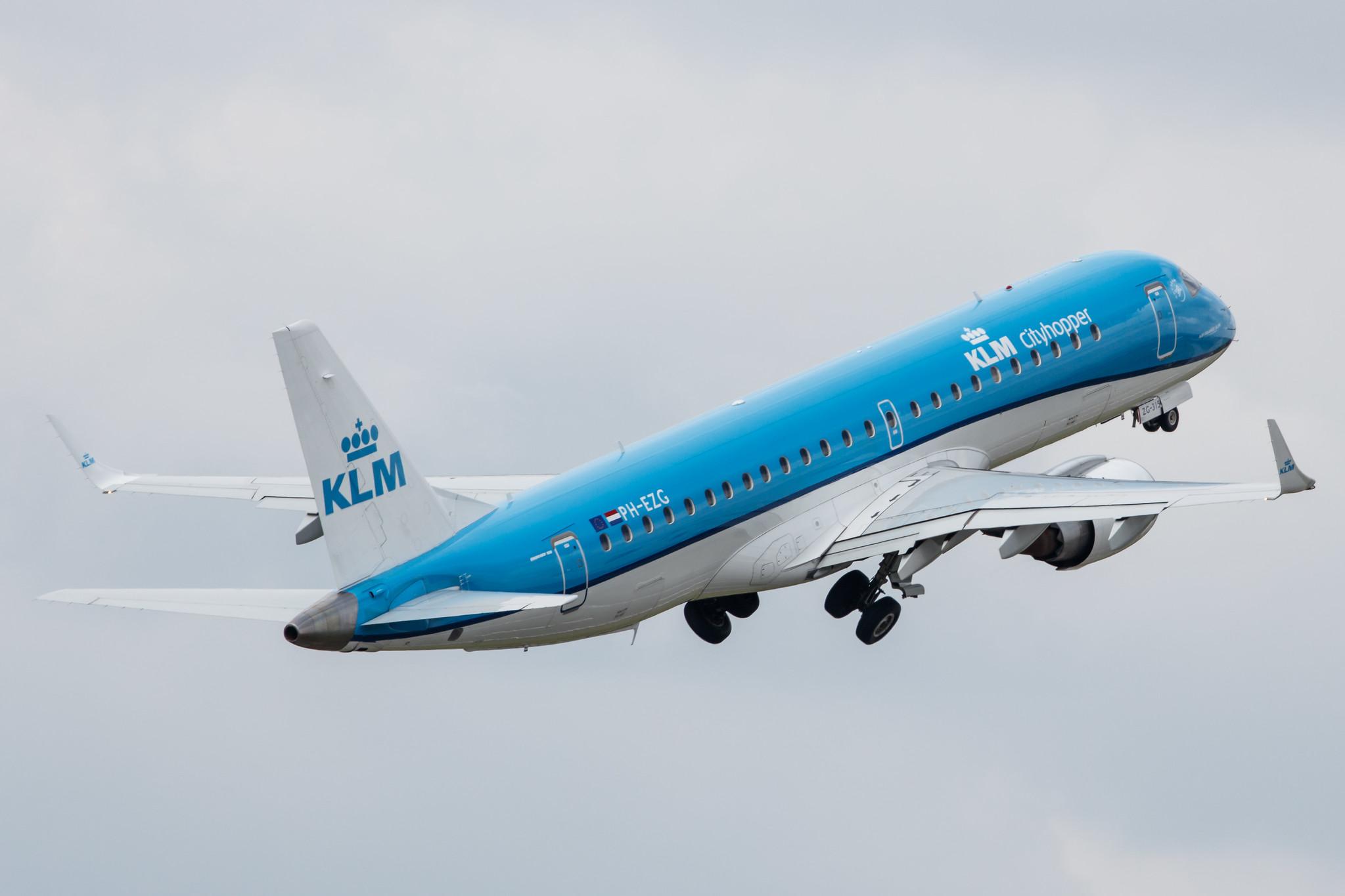 Hamburg Airport: KLM (KL / KLM) | Operator: KLM Cityhopper |  Embraer E190STD E190 | PH-EZG | MSN 19000315