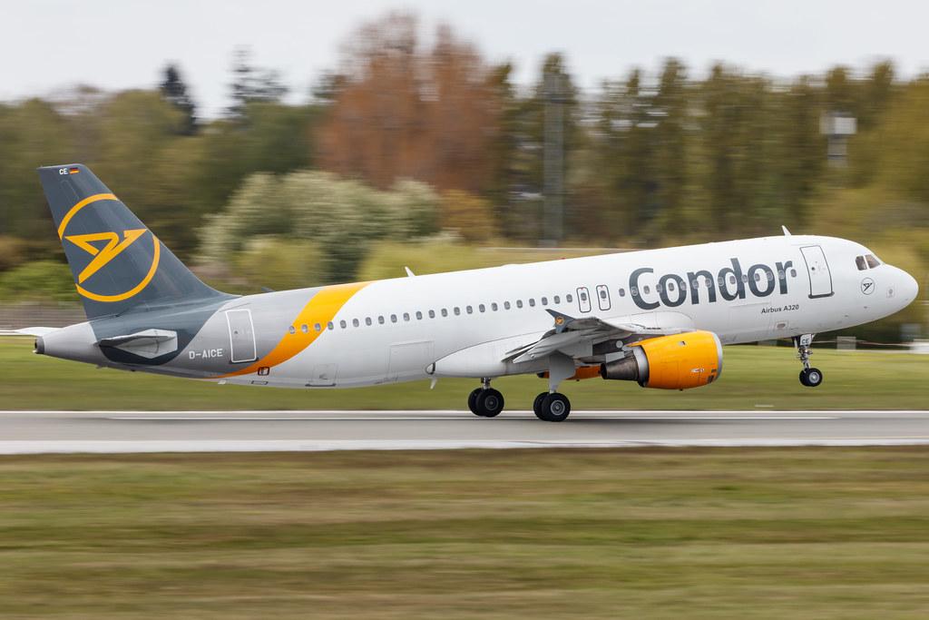 Hamburg Airport: Condor (DE / CFG) |  Airbus A320-212 A320 | D-AICE | MSN 0894