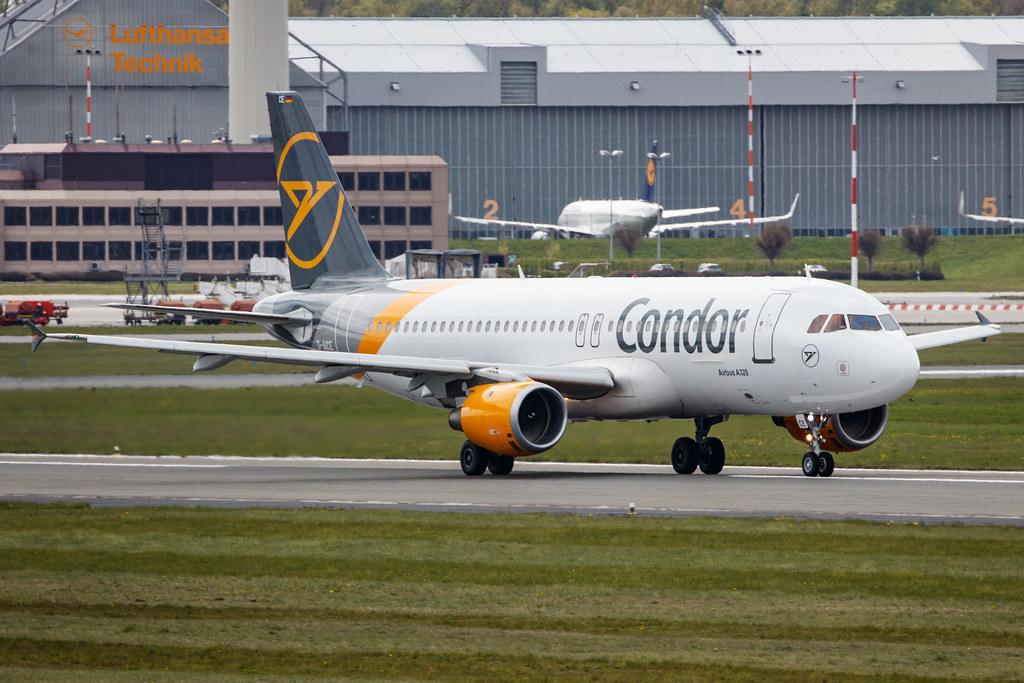 Hamburg Airport: Condor (DE / CFG) |  Airbus A320-212 A320 | D-AICE | MSN 0894