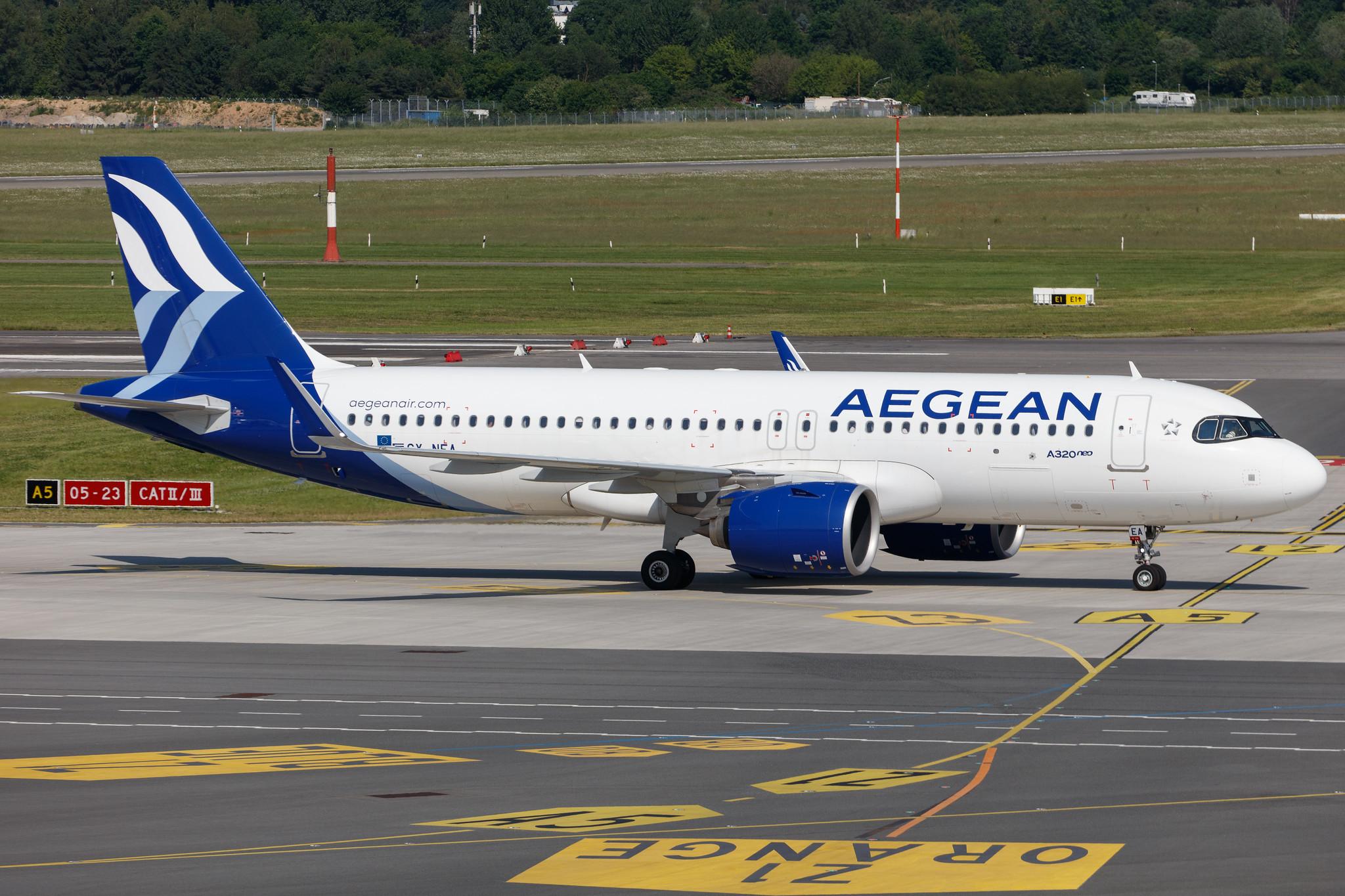 Hamburg Airport: Aegean Airlines (A3 / AEE) |  Airbus A320-271N A20N | SX-NEA | MSN 9497