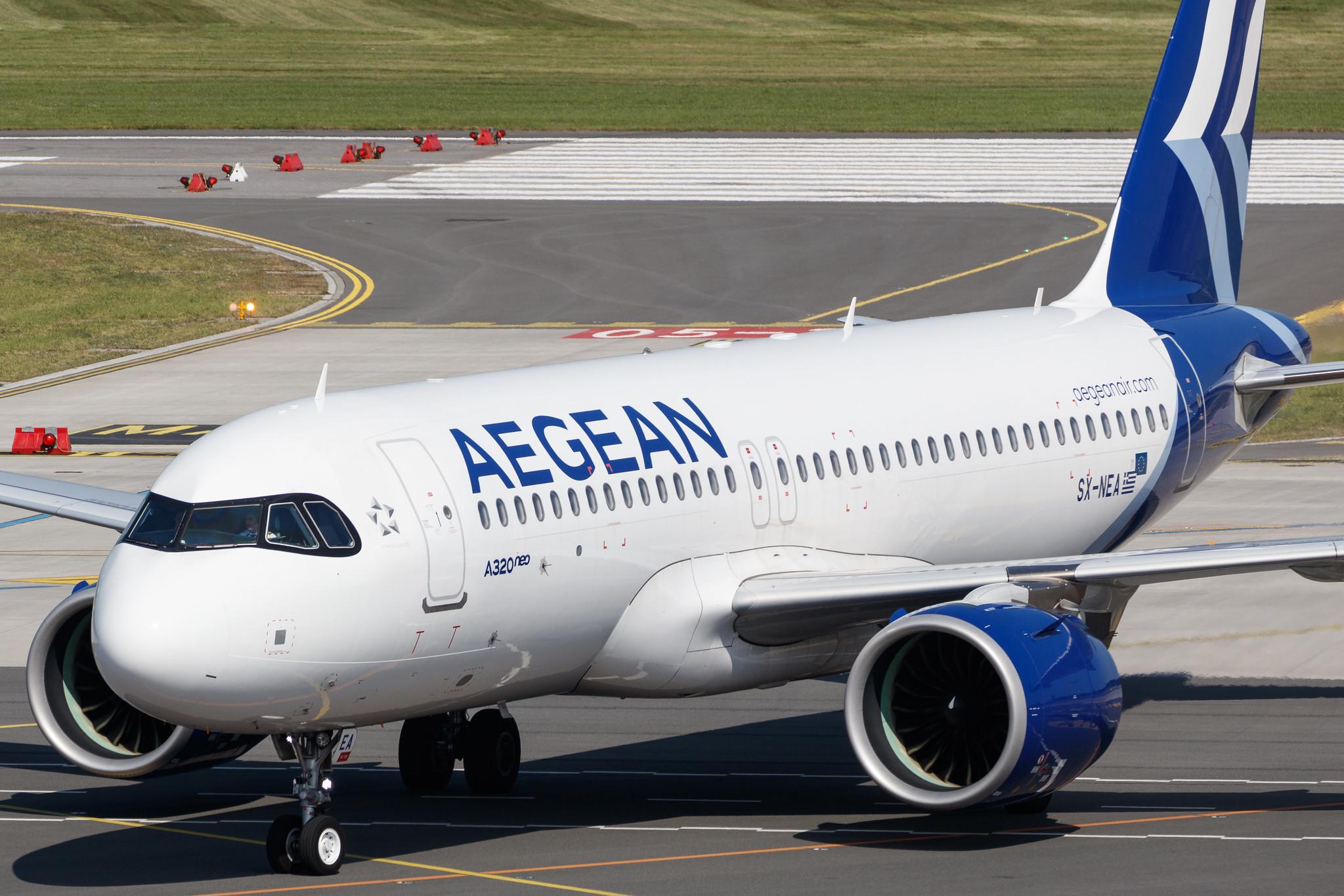Hamburg Airport: Aegean Airlines (A3 / AEE) |  Airbus A320-271N A20N | SX-NEA | MSN 9497