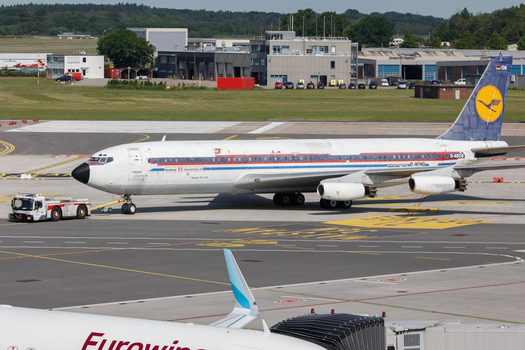 Hamburg Airport: Lufthansa (LH / DLH) | Boeing 707-430 B704 | D-ABOB/D-ABOD | MSN 17720