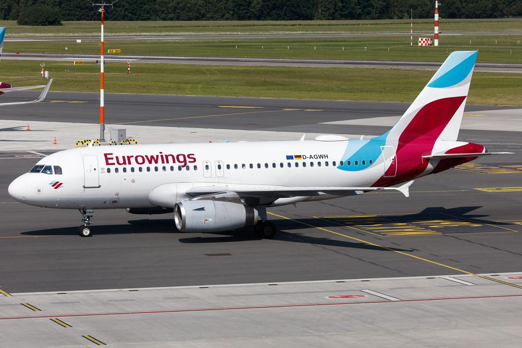 Hamburg Airport: Eurowings (EW / EWG) |  Airbus A319-132 A319 | D-AGWH | MSN 3352