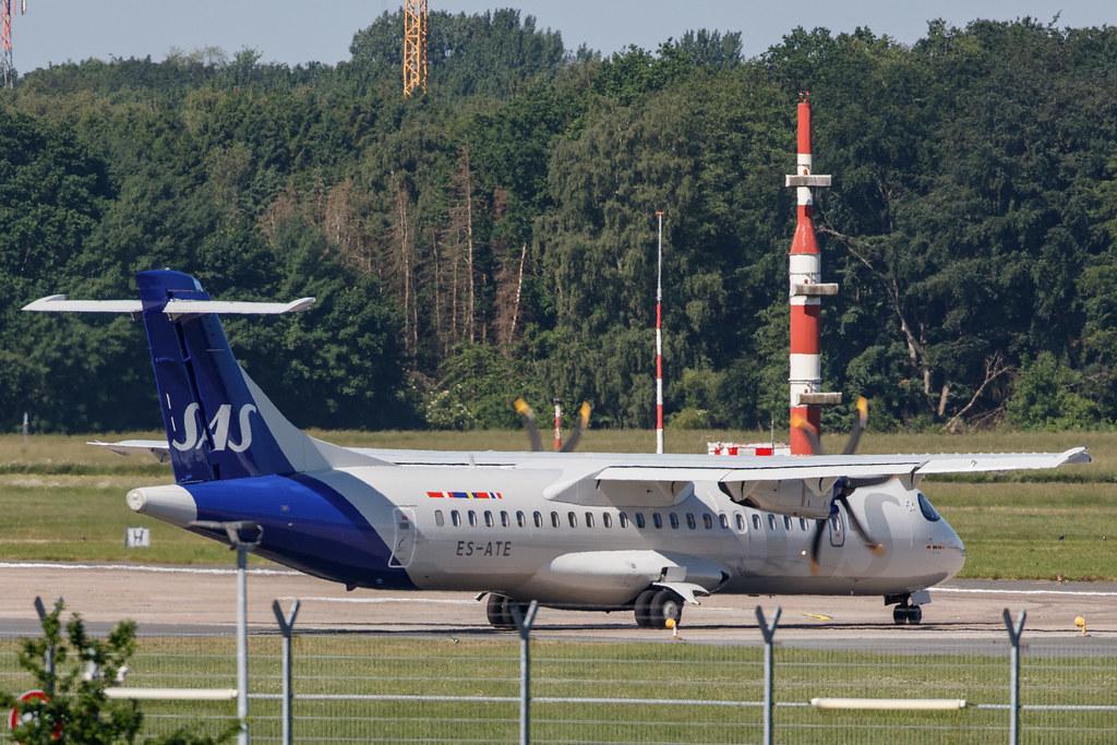 Hamburg Airport: SAS (SK / SAS) | Operator: Xfly |  ATR 72-600 AT76 | ES-ATE | MSN 1120
