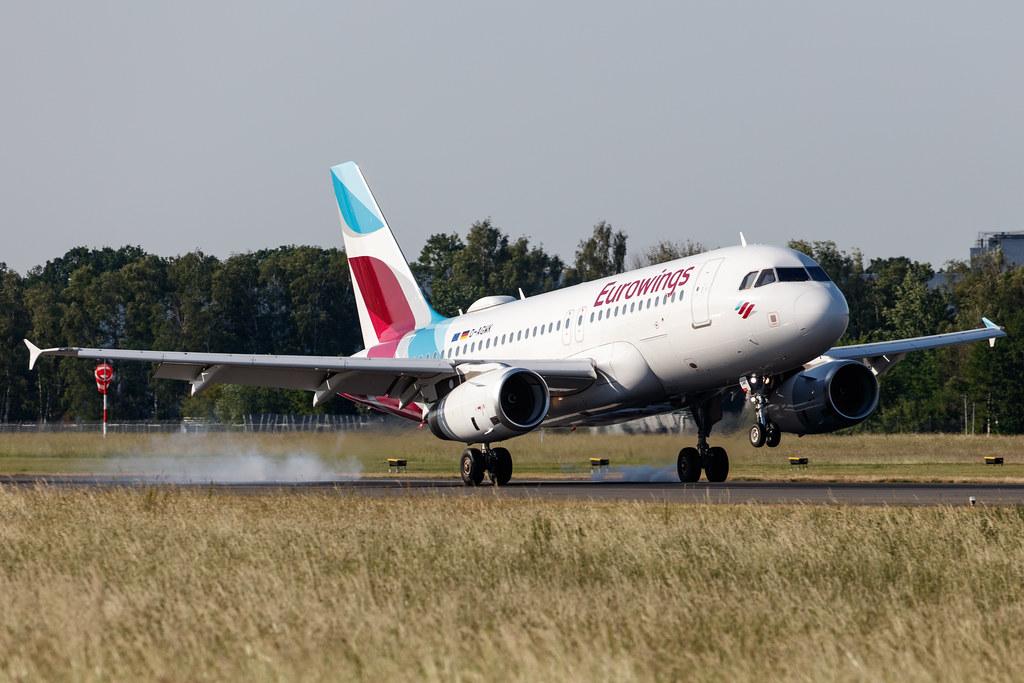 Hamburg Airport: Eurowings (EW / EWG) |  Airbus A319-132 A319 | D-AGWK | MSN 3500