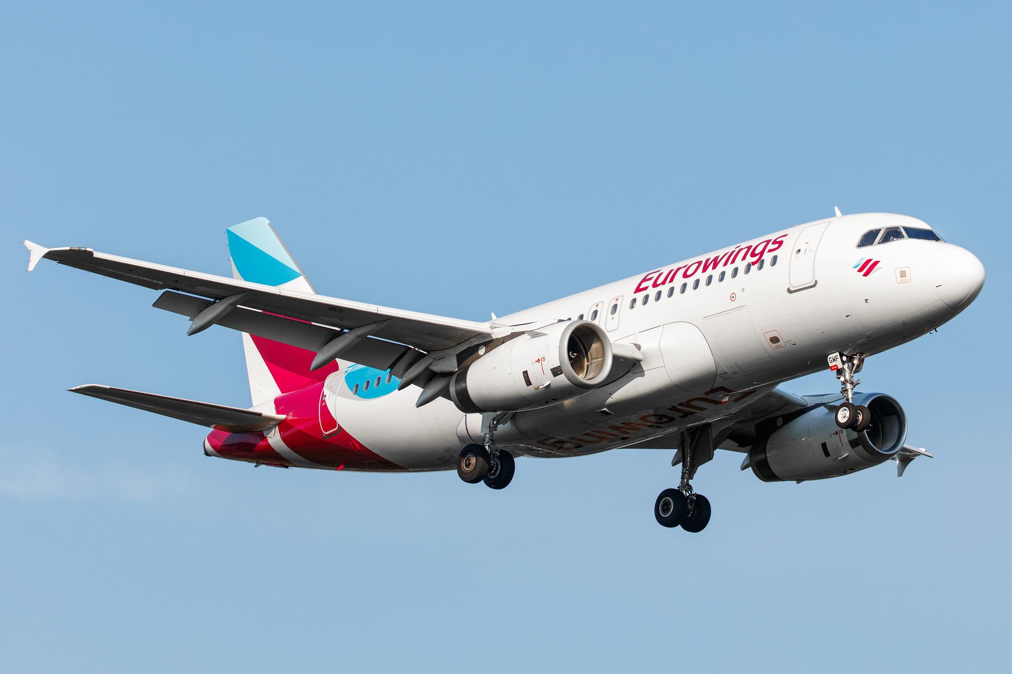 Hamburg Airport: Eurowings (EW / EWG) |  Airbus A319-132 A319 | D-AGWF | MSN 3172