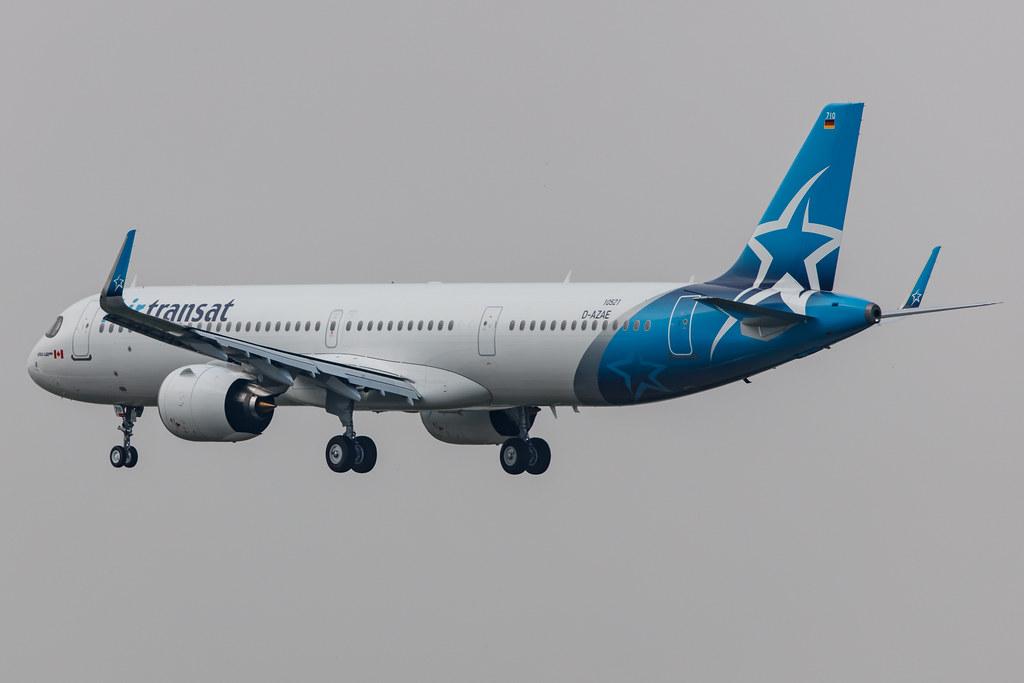Hamburg Airport: Air Transat (TS / TSC) |  Airbus A321-271NX A21N | D-AZAE | MSN 10521