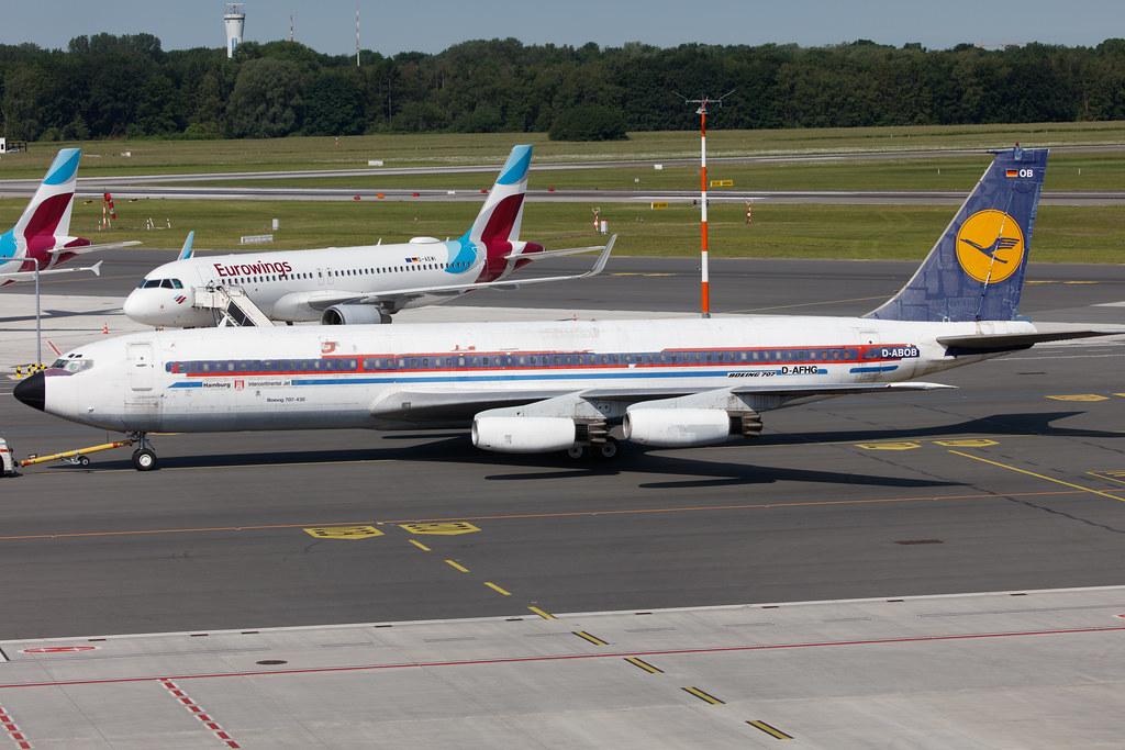 Hamburg Airport: Lufthansa (LH / DLH) | Boeing 707-430 B704 | D-ABOB/D-ABOD | MSN 17720