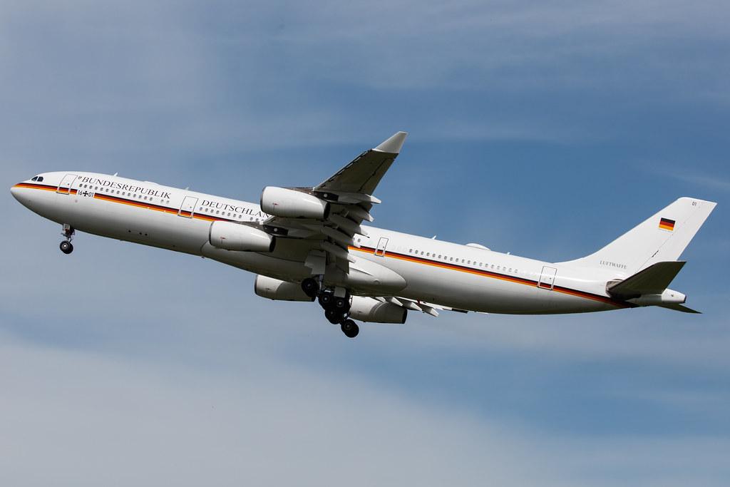 Hamburg Airport: German Air Force (/ GAF) |  Airbus A340-313 A343 | MSN 274