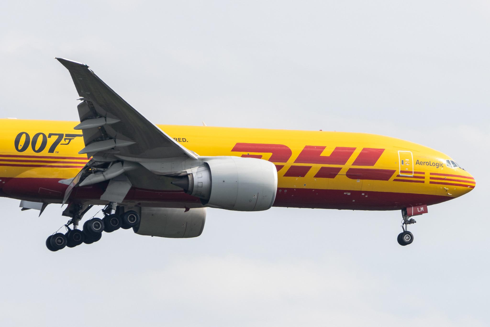 Frankfurt Airport: DHL (D0 / DHK) | Operator: AeroLogic |  Boeing 777-F B77L | D-AALM | MSN 66082