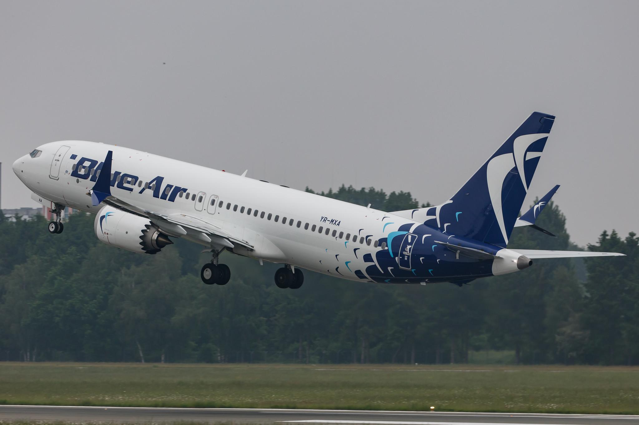 Hamburg Airport: Blue Air (0B / BLA) |  Boeing 737 MAX 8 B38M | YR-MXA | MSN 43309