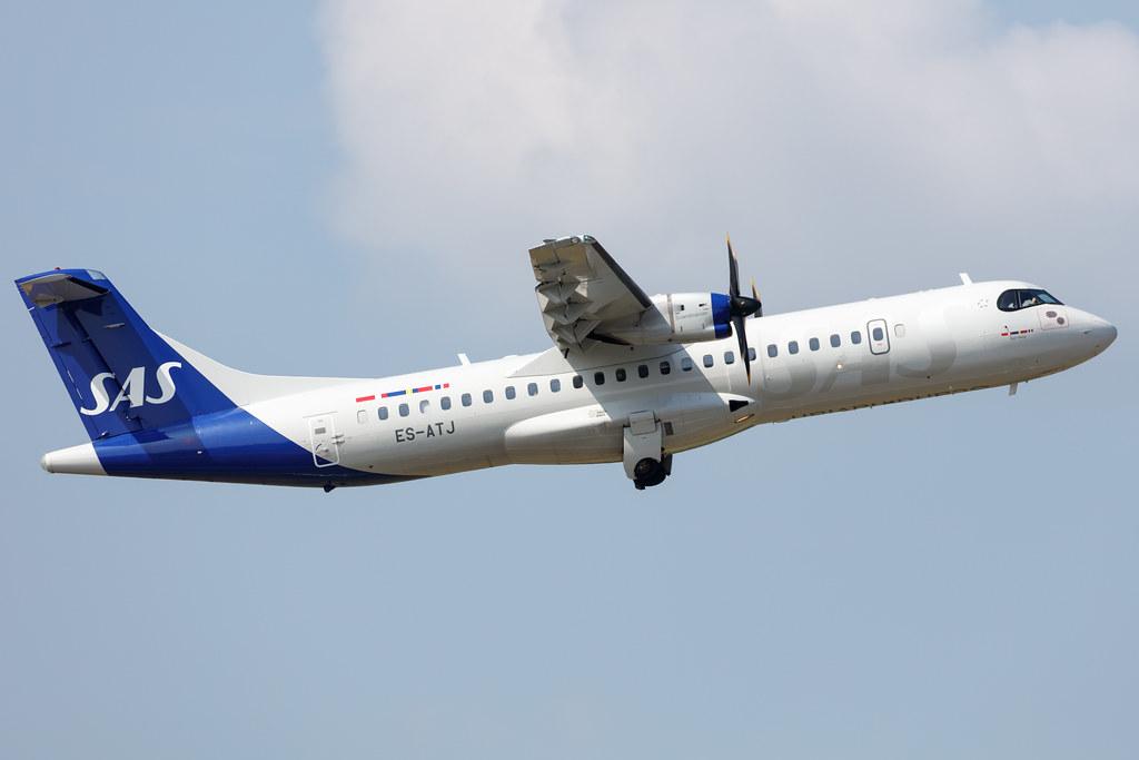Hamburg Airport: SAS (SK / SAS) | Operator: Xfly |  ATR 72-600 AT76 | ES-ATJ | MSN 1056