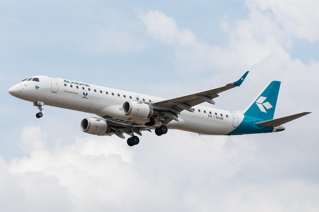 Frankfurt Airport: Air Dolomiti (EN / DLA) |  Embraer E195LR E195 | I-ADJM | MSN 19000258