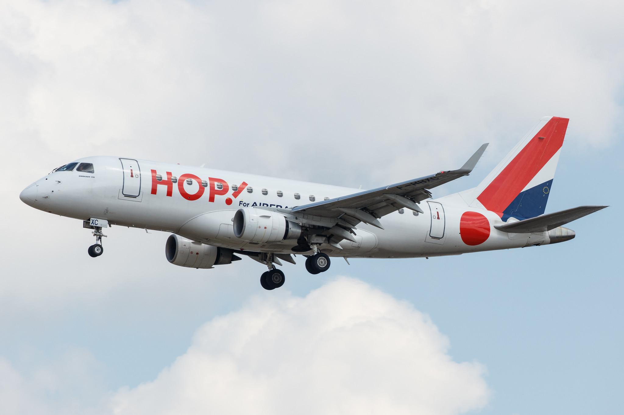 Frankfurt Airport: Air France (AF / AFR) | Operator: Air France Hop |  Embraer E170STD E170 | F-HBXC | MSN 17000263