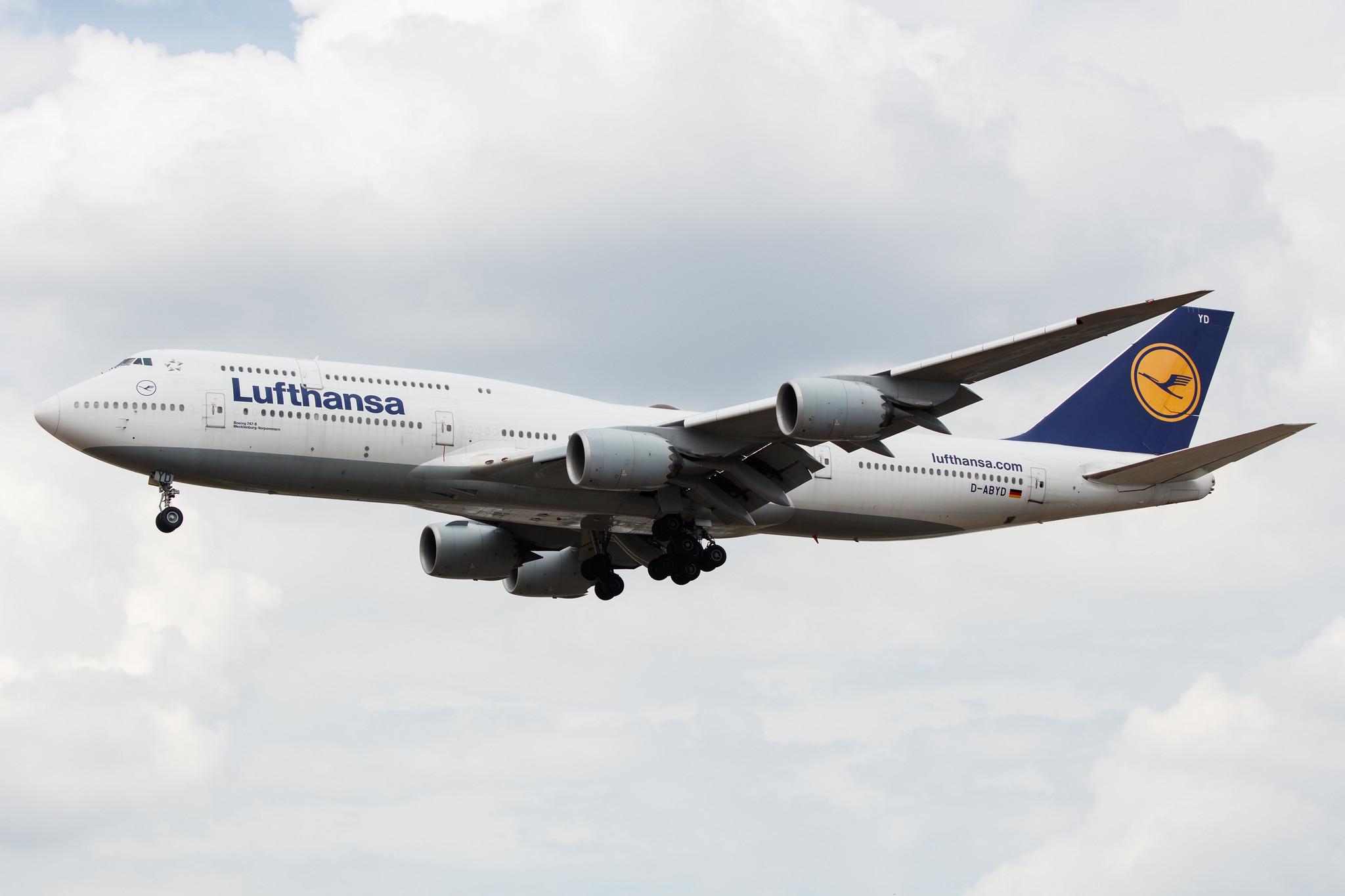 Frankfurt Airport: Lufthansa (LH / DLH) |  Boeing 747-830 B748 | D-ABYD | MSN 37829