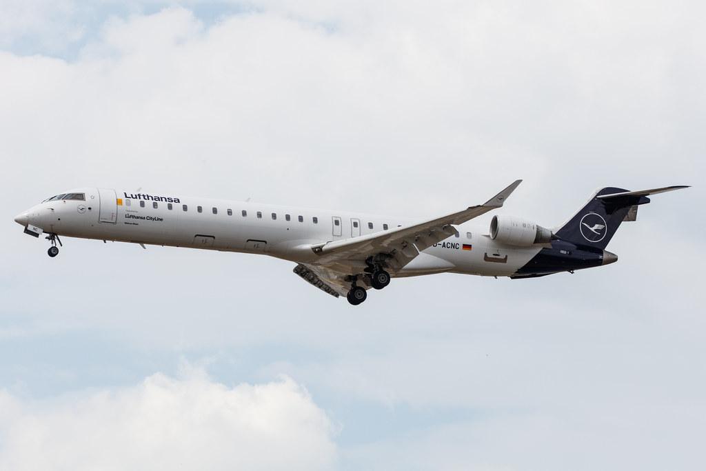 Frankfurt Airport: Lufthansa (LH / DLH) | Operator: Lufthansa CityLine |  Mitsubishi CRJ-900LR CRJ9 | D-ACNC | MSN 15236