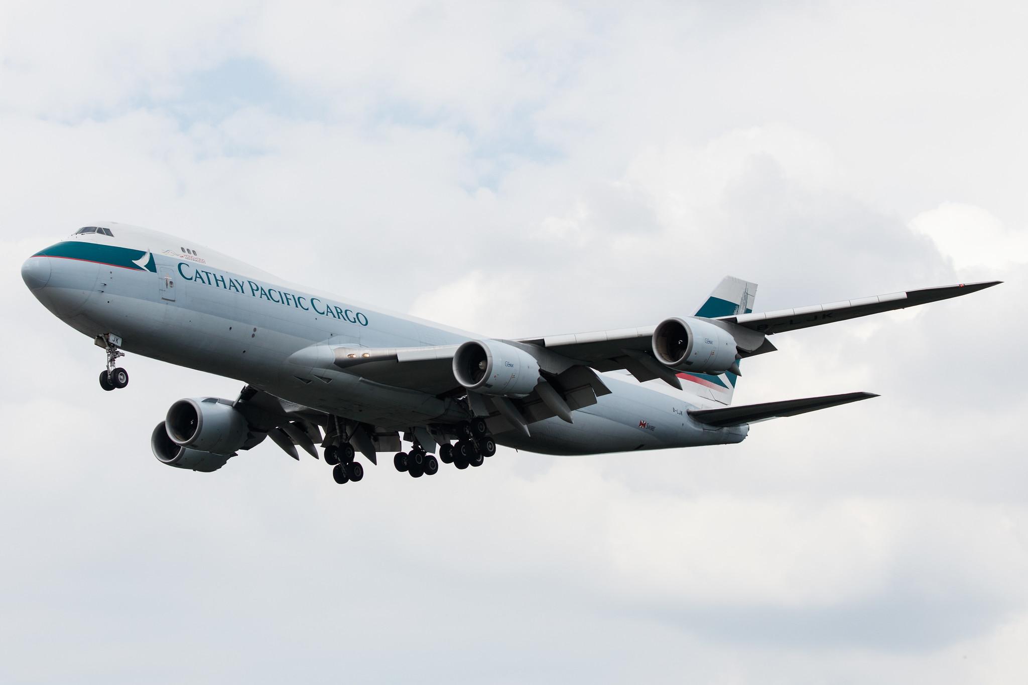 Frankfurt Airport: Cathay Pacific Cargo (CX / CPA) | Operator: Cathay Pacific |  Boeing 747-867(F) B748 | B-LJK | MSN 43394
