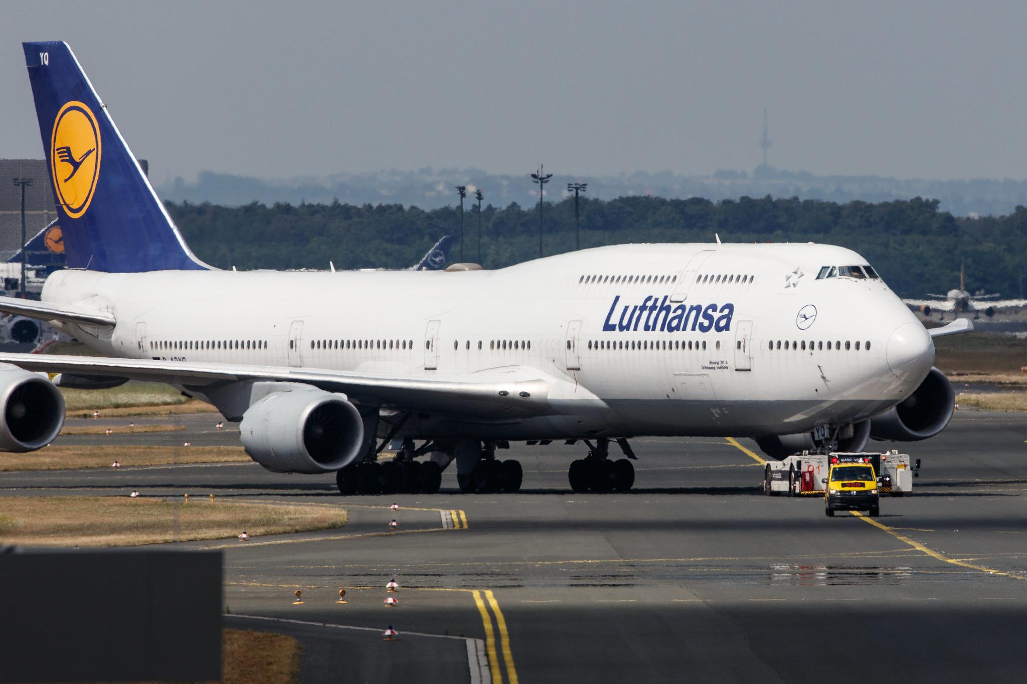 Frankfurt Airport: Lufthansa (LH / DLH) |  Boeing 747-830 B748 | D-ABYQ | MSN 37840