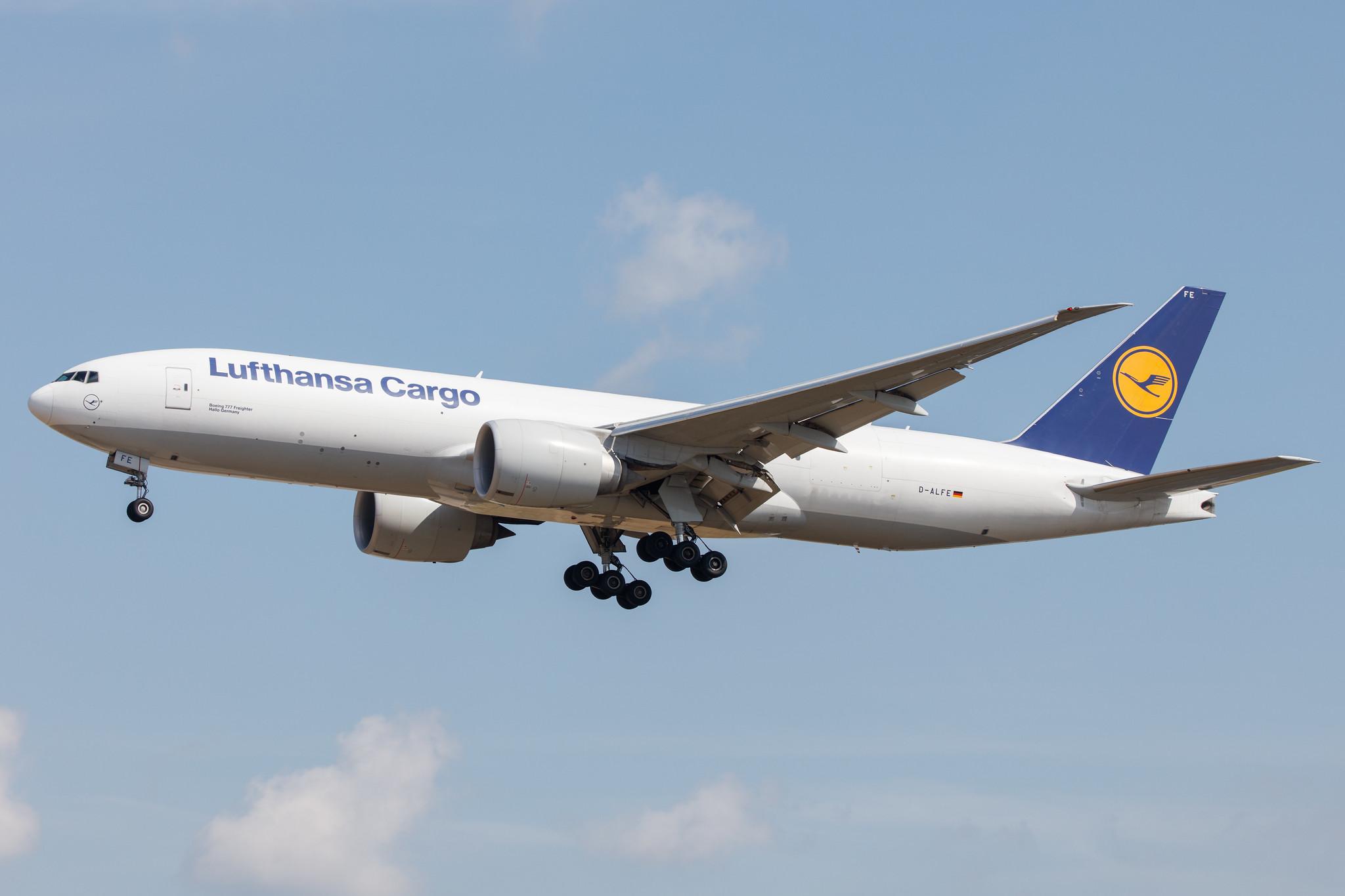 Frankfurt Airport: Lufthansa Cargo (/ GEC) |  Boeing 777-FBT B77L | D-ALFE | MSN 41678