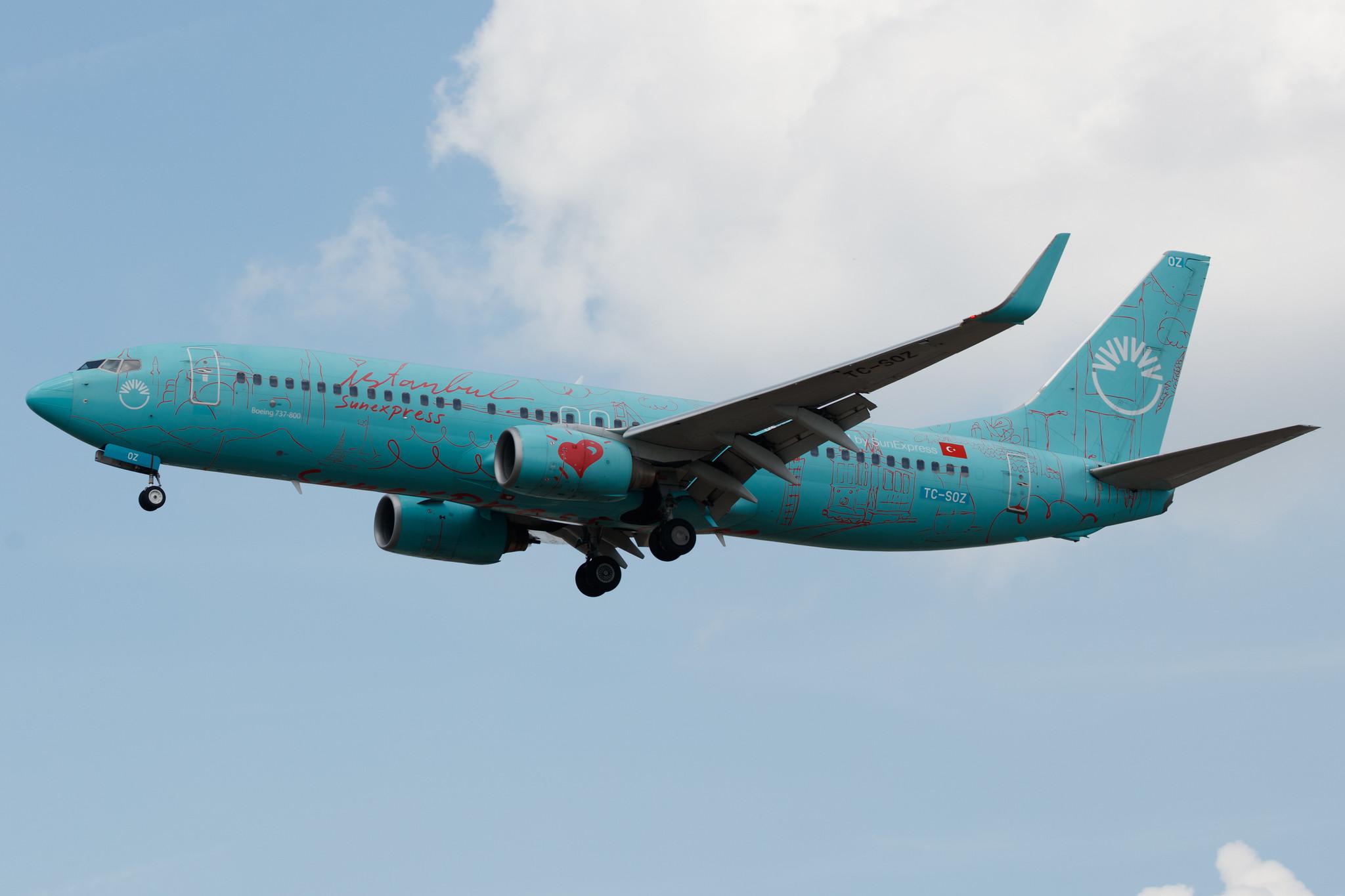 Frankfurt Airport: SunExpress (XQ / SXS) |  Boeing 737-8HX B738 | TC-SOZ | MSN 29649