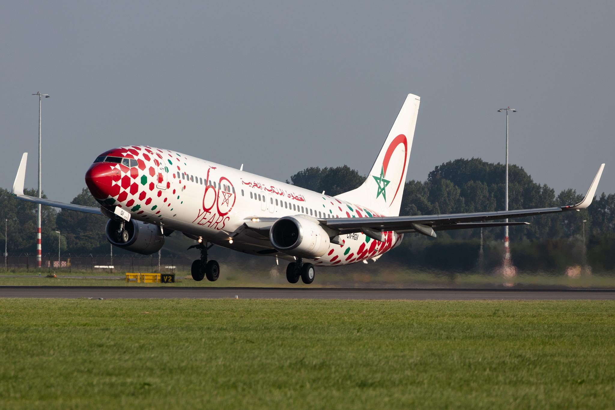 Amsterdam Schiphol: Royal Air Maroc (AT / RAM) |  Livery: 60 Years Livery |  Boeing 737-85P B738 | CN-RGV | MSN 33982