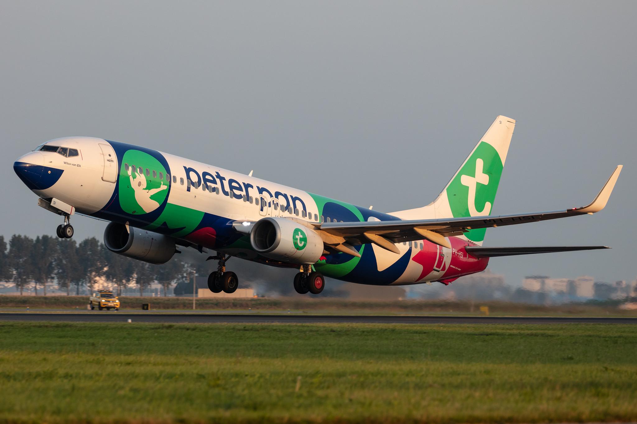 Amsterdam Schiphol: Transavia (HV / TRA) |  Livery: Peter Pan Vakantieclub Livery |  Boeing 737-8K2 B738 | PH-HSI | MSN 42148