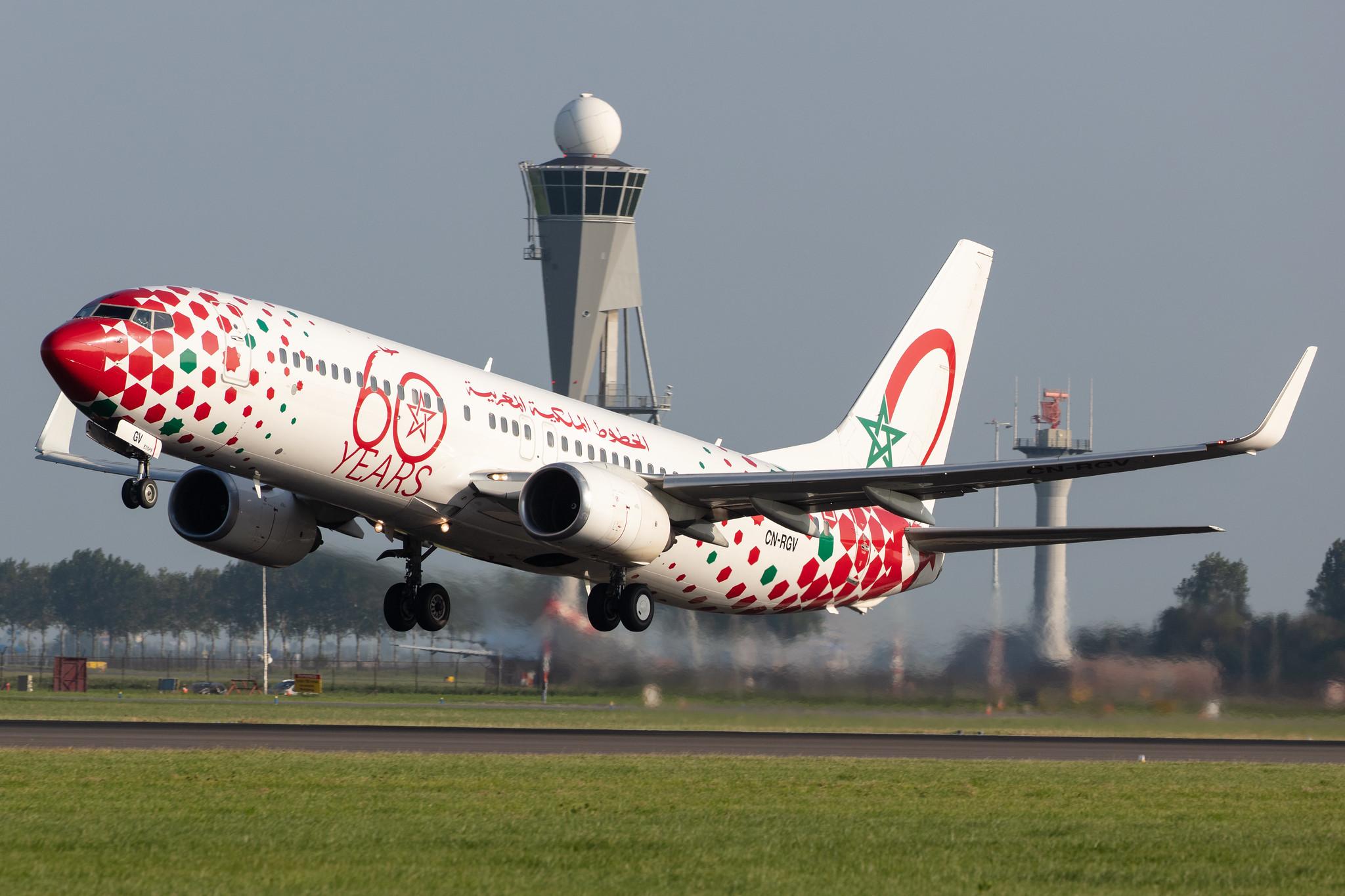 Amsterdam Schiphol: Royal Air Maroc (AT / RAM) |  Livery: 60 Years Livery |  Boeing 737-85P B738 | CN-RGV | MSN 33982