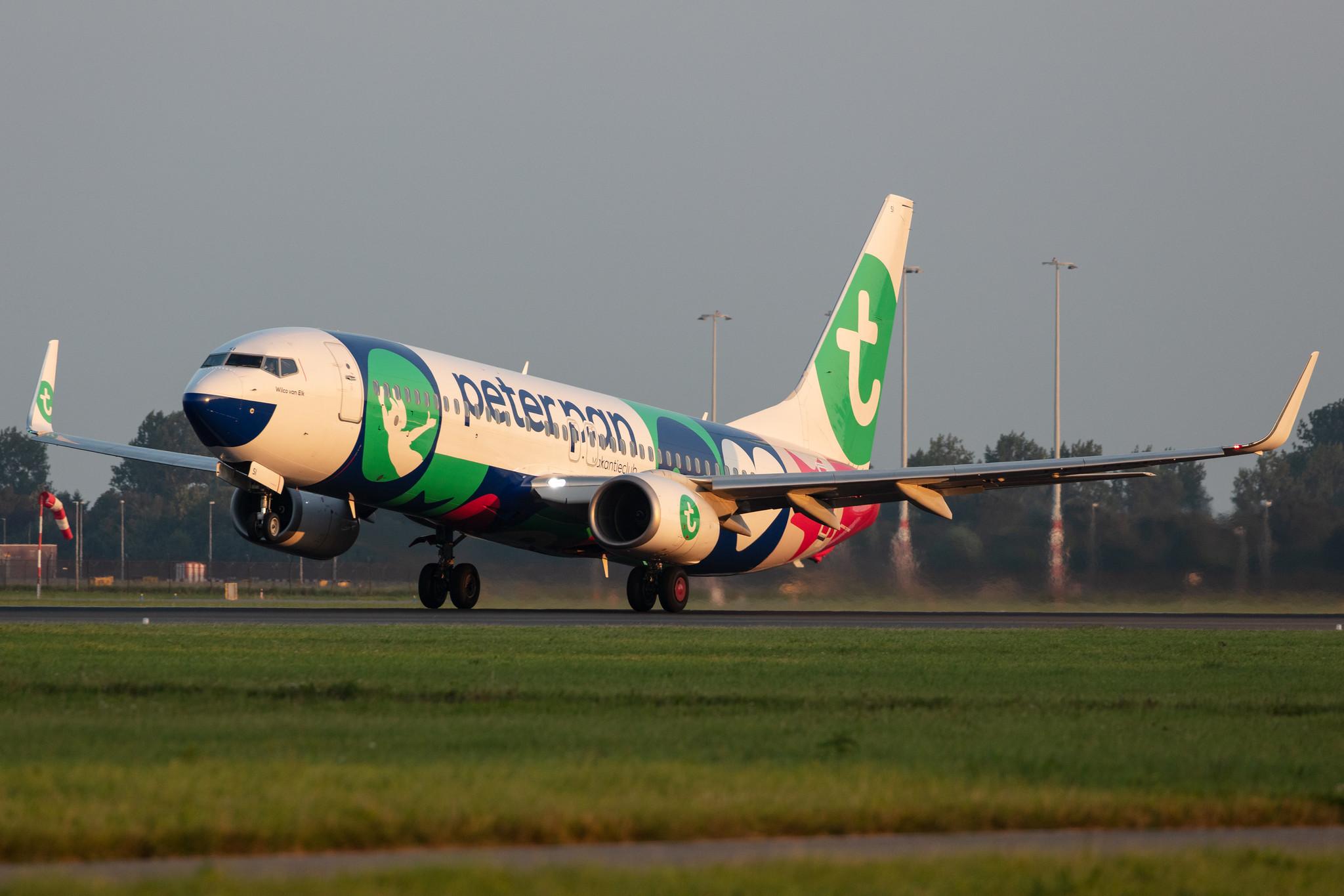Amsterdam Schiphol: Transavia (HV / TRA) |  Livery: Peter Pan Vakantieclub Livery |  Boeing 737-8K2 B738 | PH-HSI | MSN 42148
