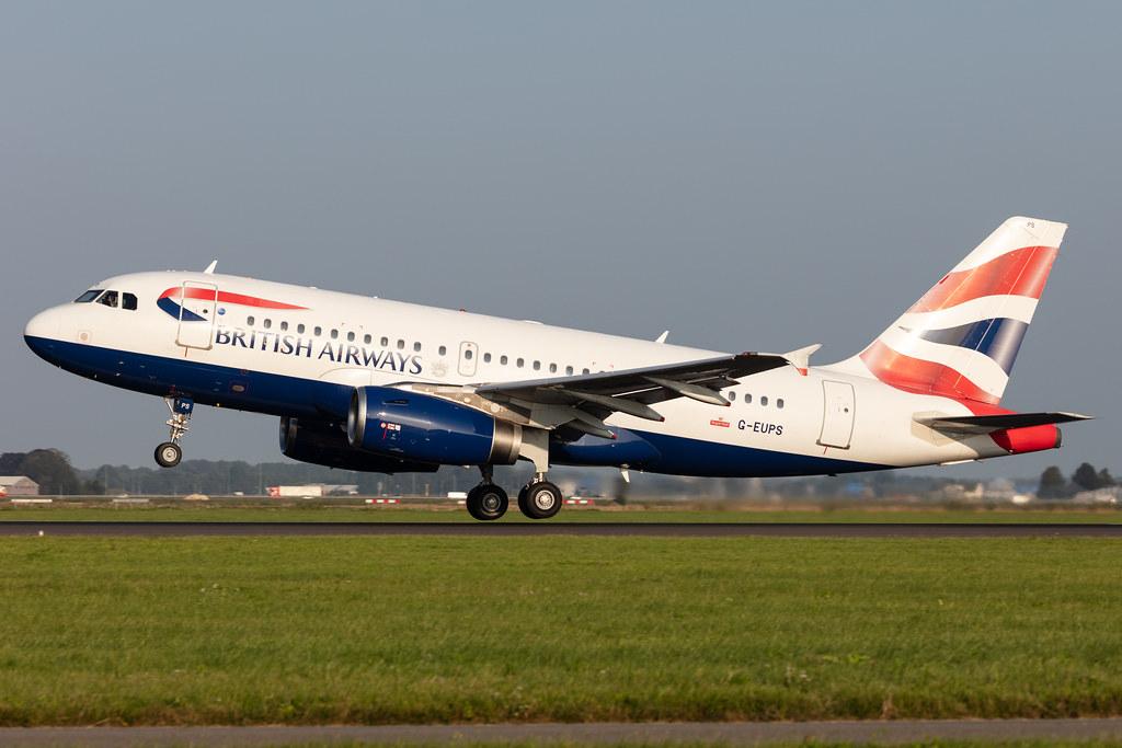 Amsterdam Schiphol: British Airways (BA / BAW) |  Airbus A319-131 A319 | G-EUPS | MSN 1338