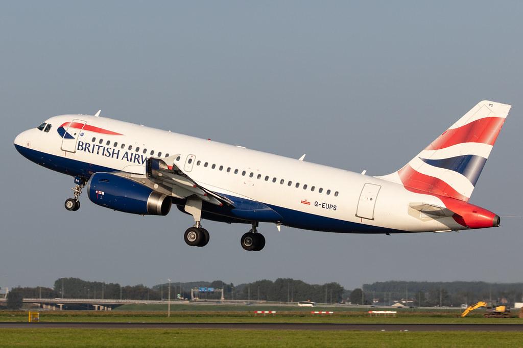 Amsterdam Schiphol: British Airways (BA / BAW) |  Airbus A319-131 A319 | G-EUPS | MSN 1338