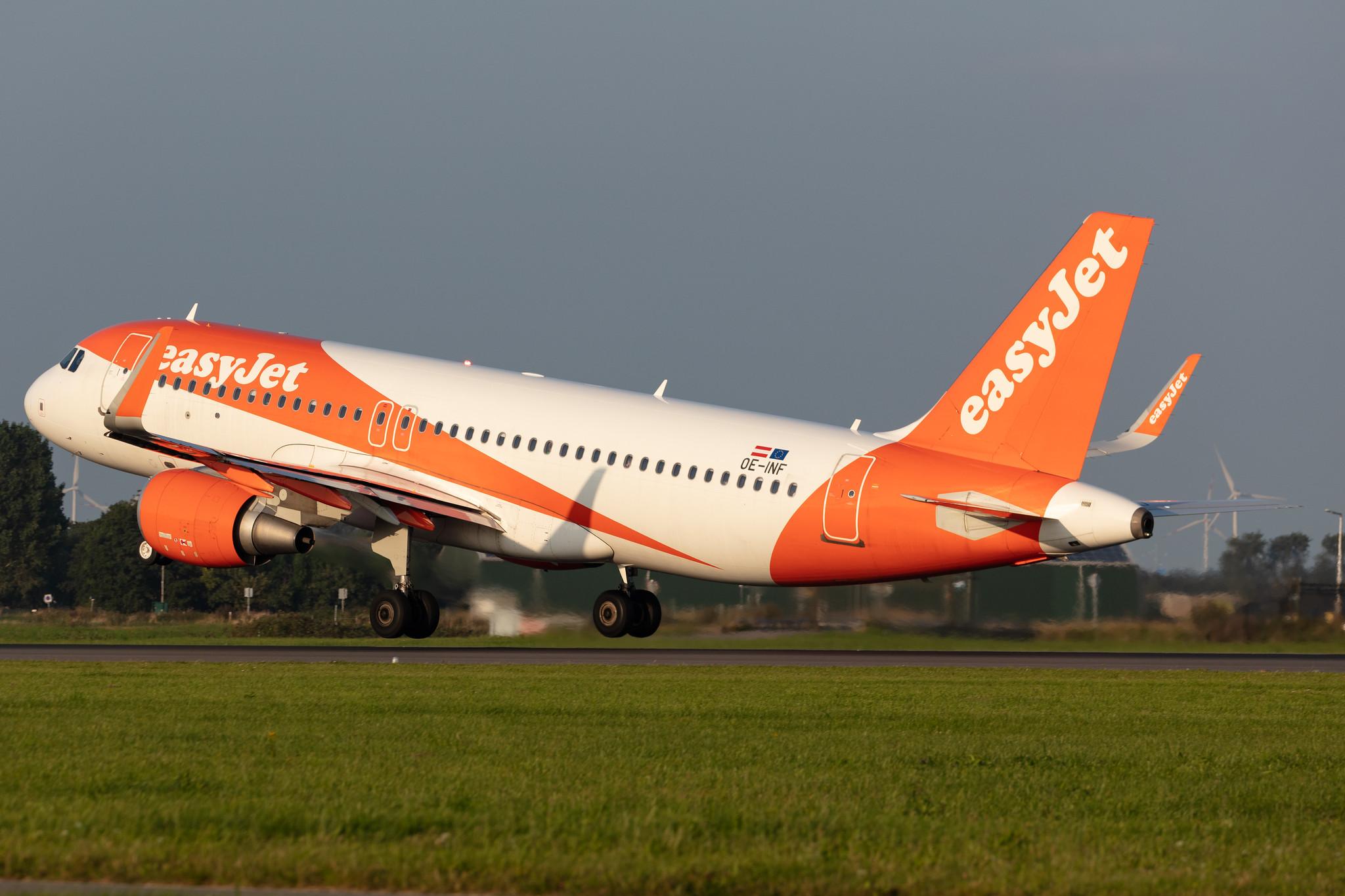 Amsterdam Schiphol: easyJet (U2 / EZY) | Operator: easyJet Europe |  Airbus A320-214 A320 | OE-INF | MSN 7785
