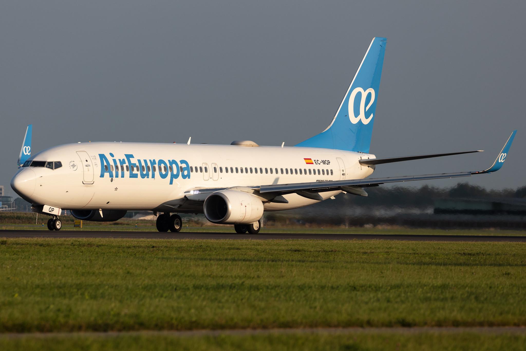 Amsterdam Schiphol: Air Europa (UX / AEA) |  Boeing 737-85P B738 | EC-MQP | MSN 60588
