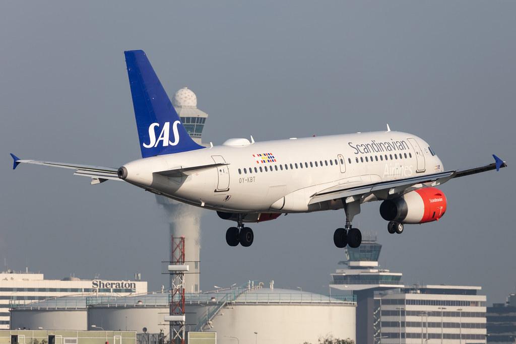 Amsterdam Schiphol: SAS (SK / SAS) |  Airbus A319-131 A319 | OY-KBT | MSN 3292