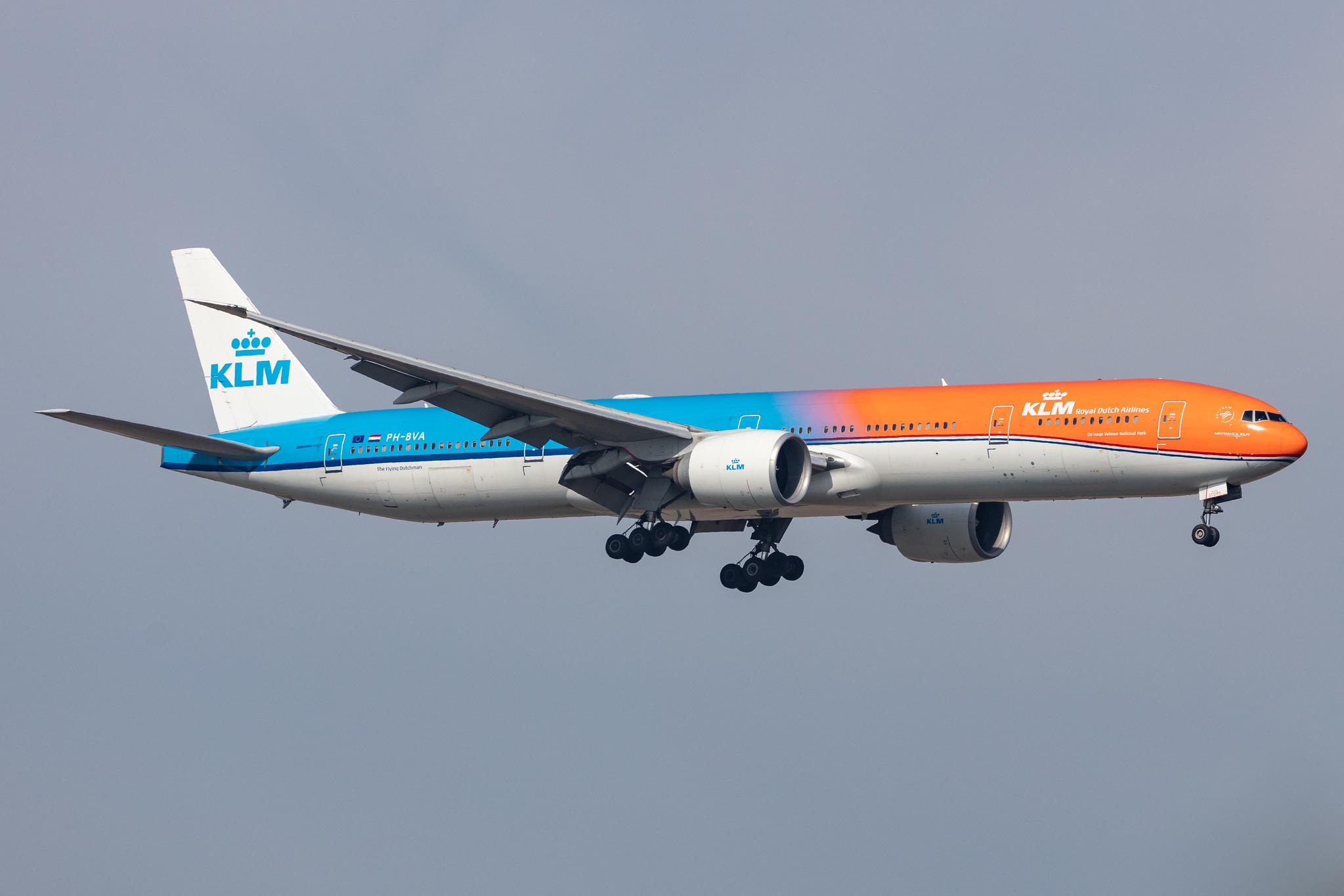 Amsterdam Schiphol: KLM (KL / KLM) |  Livery: Orange Pride Livery |  Boeing 777-306(ER) B77W | PH-BVA | MSN 35671