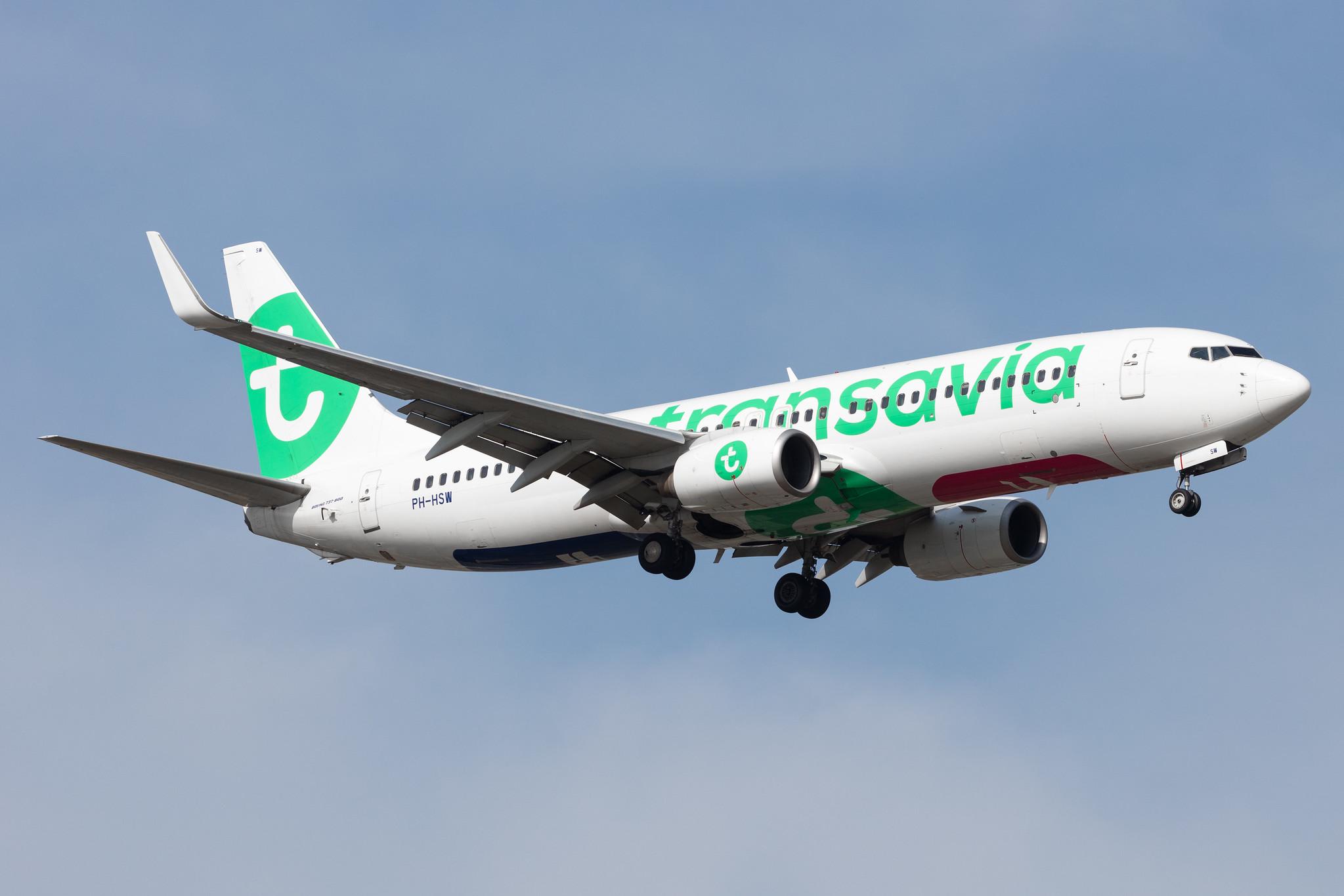 Amsterdam Schiphol: Transavia (HV / TRA) |  Boeing 737-8K2 B738 | PH-HSW | MSN 37160