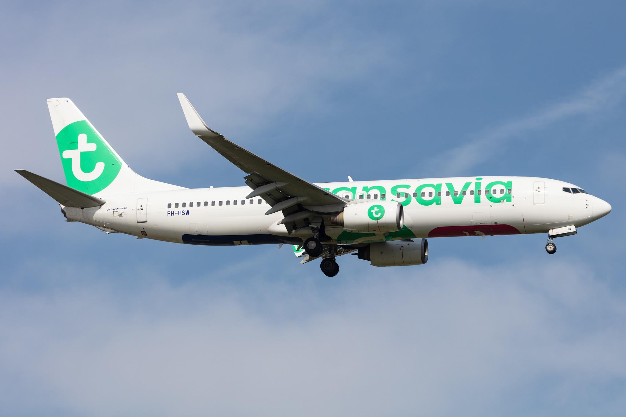 Amsterdam Schiphol: Transavia (HV / TRA) |  Boeing 737-8K2 B738 | PH-HSW | MSN 37160