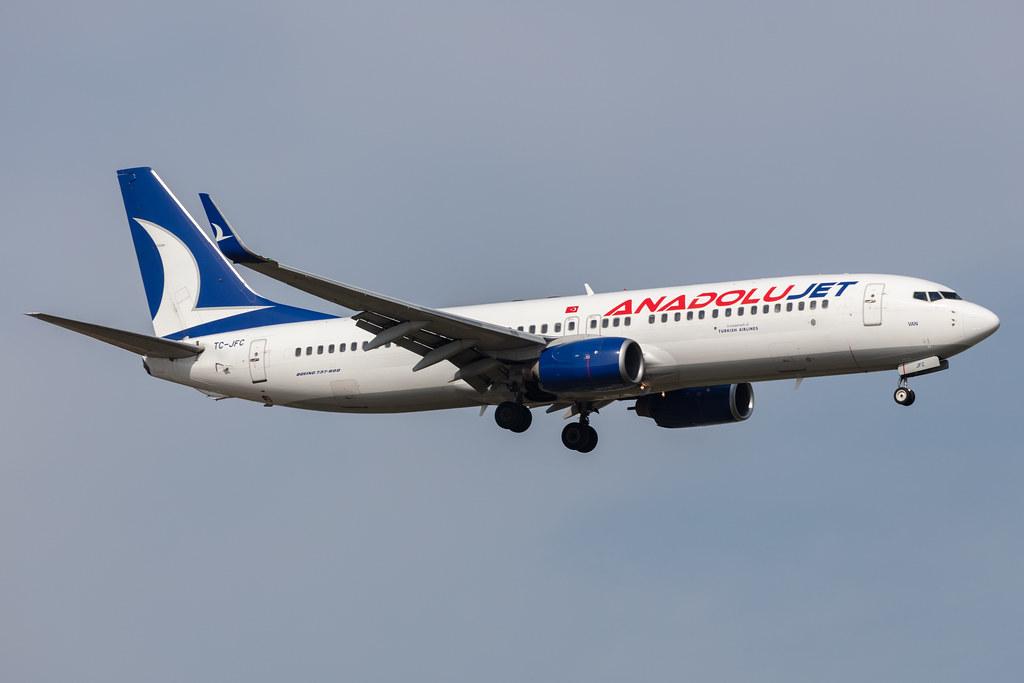 Amsterdam Schiphol: AnadoluJet (TK / THY) | Operator: Turkish Airlines |  Boeing 737-8F2 B738 | TC-JFC | MSN 29765