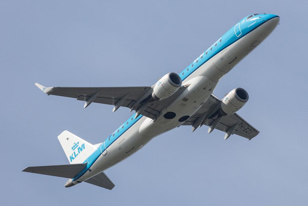Amsterdam Schiphol: KLM (KL / KLM) | Operator: KLM Cityhopper |  Embraer E190STD E190 | PH-EZI | MSN 19000322