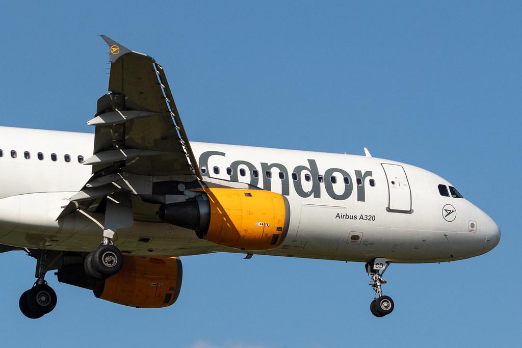 Hamburg Airport: Condor (DE / CFG) |  Airbus A320-212 A320 | D-AICD | MSN 0884