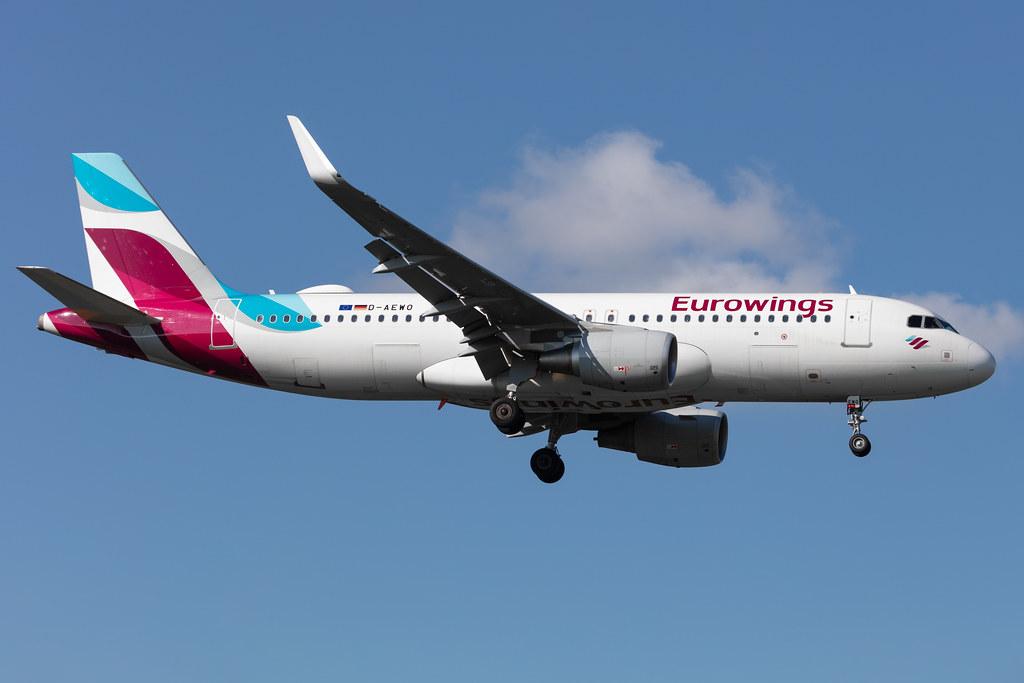 Hamburg Airport: Eurowings (EW / EWG) |  Airbus A320-214 A320 | D-AEWO | MSN 7394