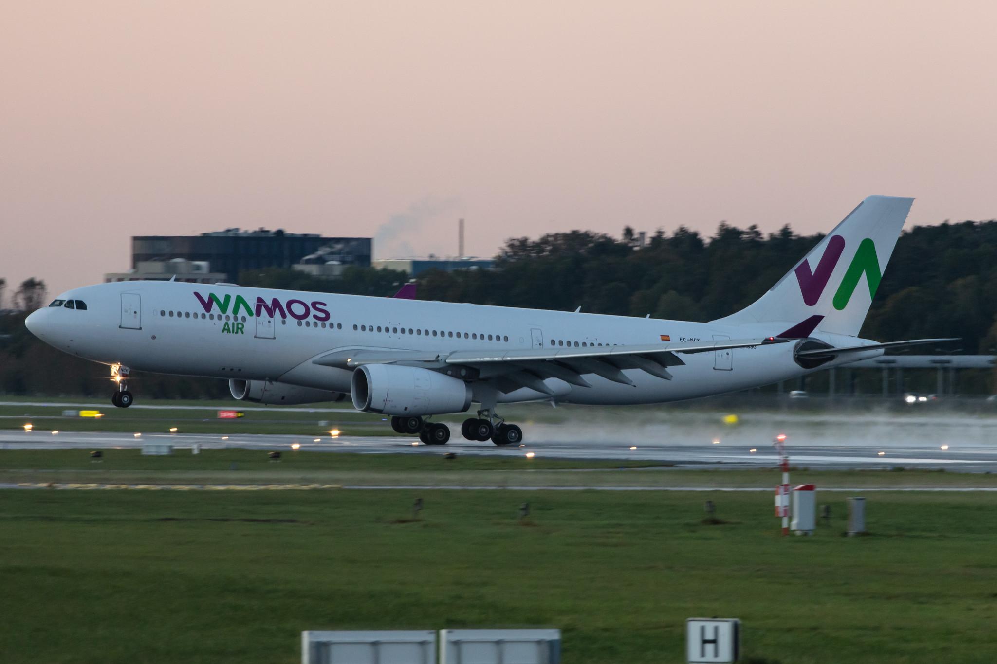 Hamburg Airport: Wamos Air (EB / PLM) |  Airbus A330-243 A332 | EC-NCK | MSN 0840