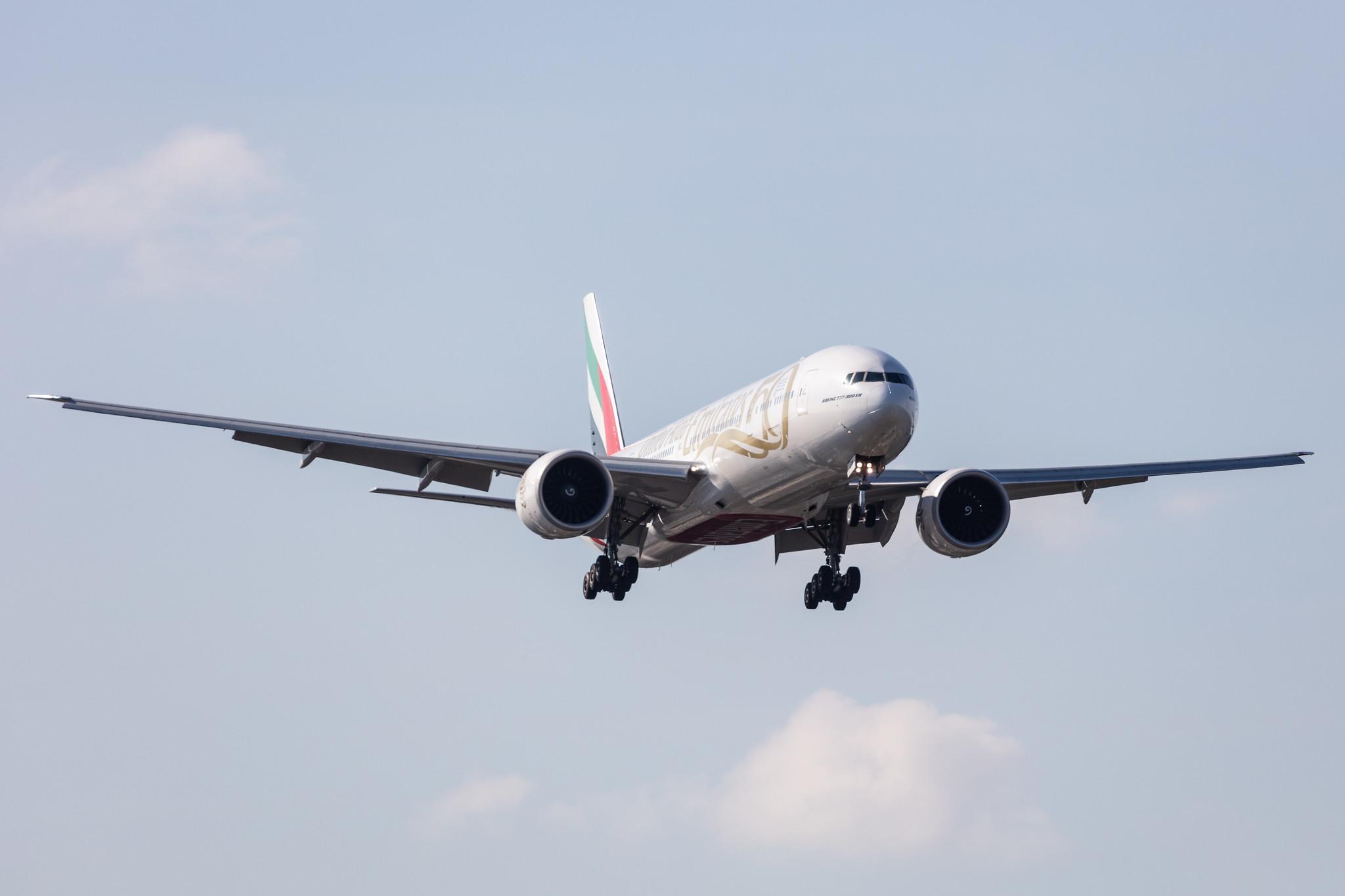 Hamburg Airport: Emirates (EK / UAE) |  Livery: Year of the Fiftieth Livery |  Boeing 777-31H(ER) B77W | A6-EQM | MSN 42361
